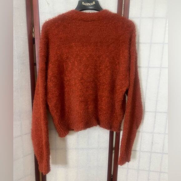 LULUS NWT KEPT ME‎ BUNDLED BULKY KNITTED CARDIGAN SWEATER SIZE L - Picture 3 of 10